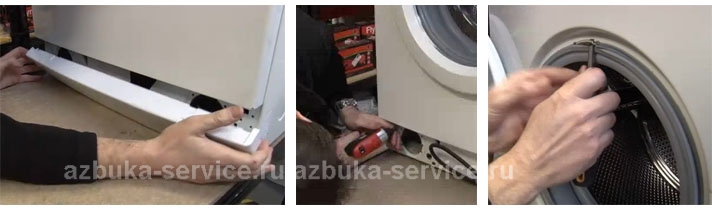 Замена подшипников в стиральной машине Indesit, с не разборным баком