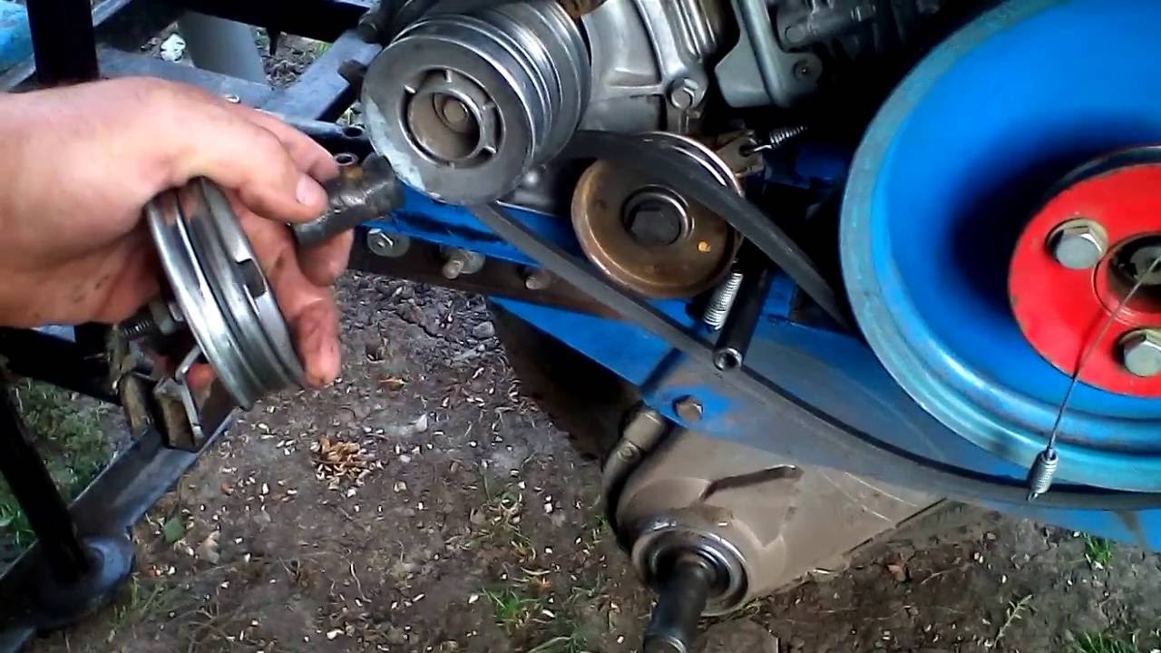 Как ставятся ремни на мотоблок