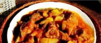 Пёркёльт из свинины по-венгерски Пёркёльт из курицы