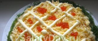 Закуски с красной икрой на новый год